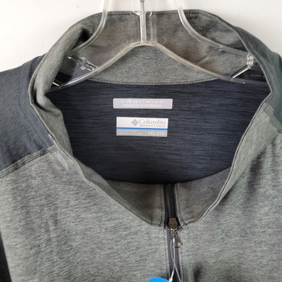 --SOLD---Columbia 1/4 zip jacket mens 2XL omni wick long sleeve - Picture 2 of 7